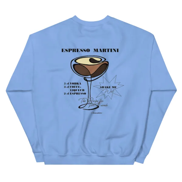 Unisex Espresso Martini Hoodie „Recipe for Good Friends“ – Cocktail Streetwear – Bild 4
