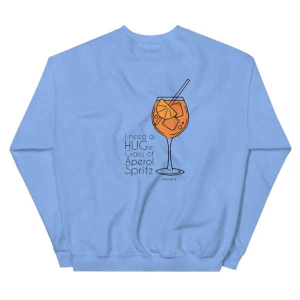 Unisex Aperol Sweatshirt „Huge Glas of Aperol Spritz“ – Cocktail Streetwear – Bild 6