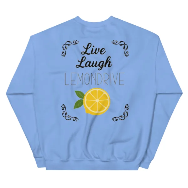 Unisex Sweatshirt „Live Laugh Lemondrive“ – Cocktail Streetwear mit Zitrone – Bild 2