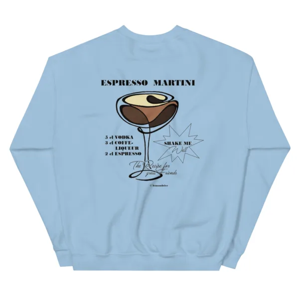 Unisex Espresso Martini Hoodie „Recipe for Good Friends“ – Cocktail Streetwear – Bild 6