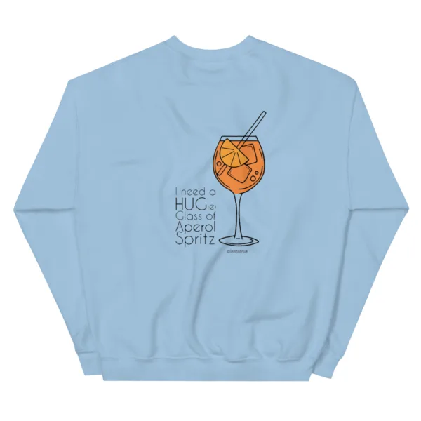 Unisex Aperol Sweatshirt „Huge Glas of Aperol Spritz“ – Cocktail Streetwear – Bild 8