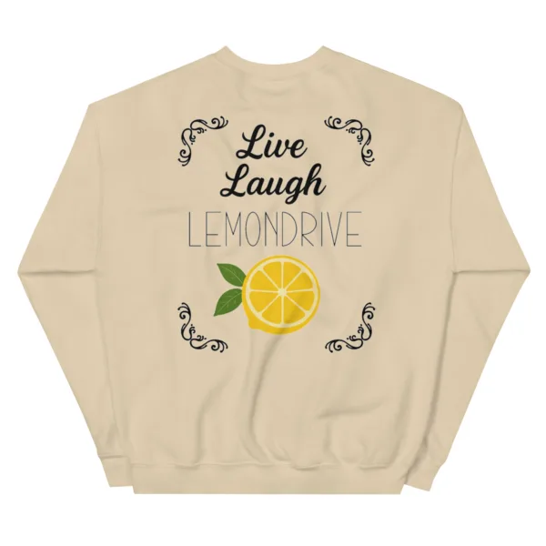 Unisex Sweatshirt „Live Laugh Lemondrive“ – Cocktail Streetwear mit Zitrone – Bild 8