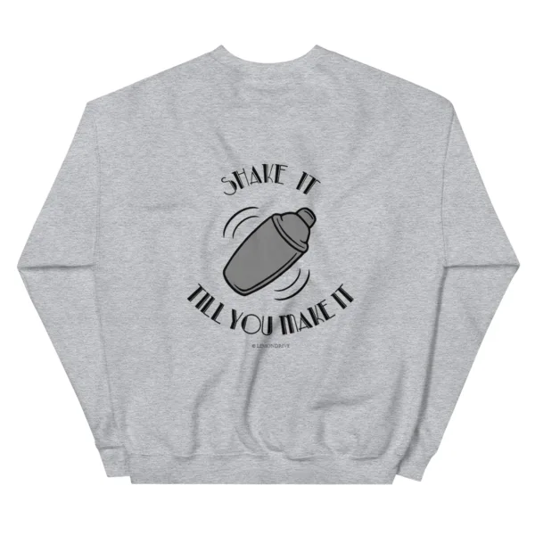 Unisex Hoodie „Shake it till you make it“ – Cocktail Shaker Streetwear – Bild 7