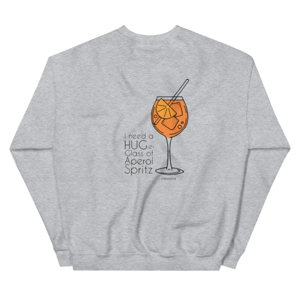 Unisex Aperol Sweatshirt „Huge Glas of Aperol Spritz“ – Cocktail Streetwear – Bild 10