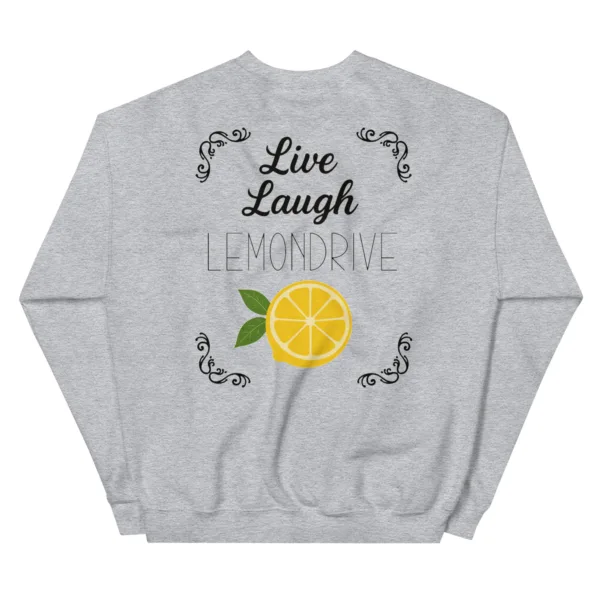 Unisex Sweatshirt „Live Laugh Lemondrive“ – Cocktail Streetwear mit Zitrone – Bild 6