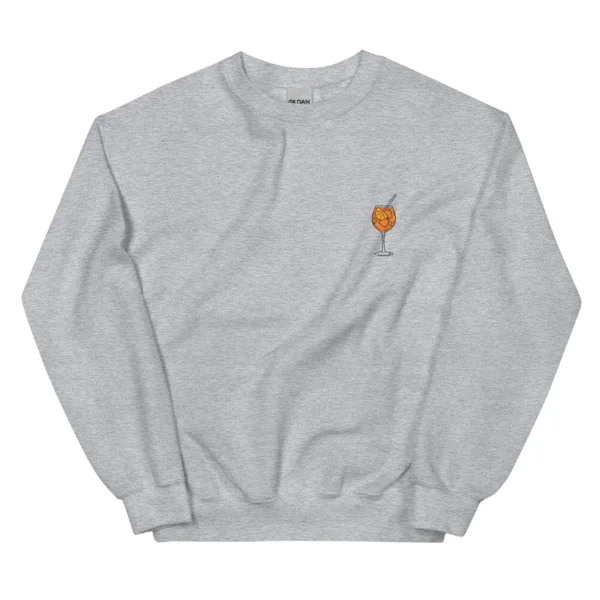 Unisex Aperol Sweatshirt „Huge Glas of Aperol Spritz“ – Cocktail Streetwear – Bild 9