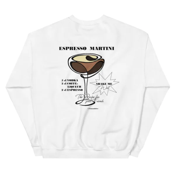 Unisex Espresso Martini Hoodie „Recipe for Good Friends“ – Cocktail Streetwear – Bild 14