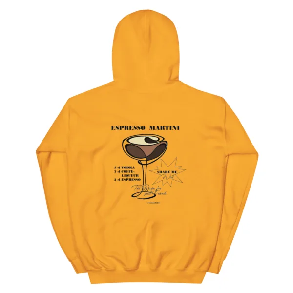 Unisex Espresso Martini Sweatshirt „Recipe for Good Friends“ – Cocktail Streetwear – Bild 8