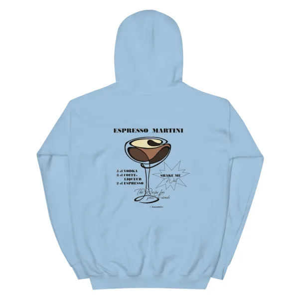 Unisex Espresso Martini Sweatshirt „Recipe for Good Friends“ – Cocktail Streetwear – Bild 10