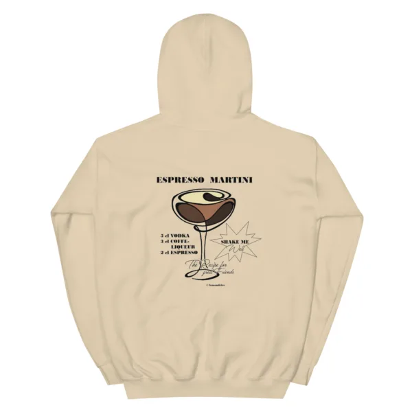 Unisex Espresso Martini Sweatshirt „Recipe for Good Friends“ – Cocktail Streetwear – Bild 12