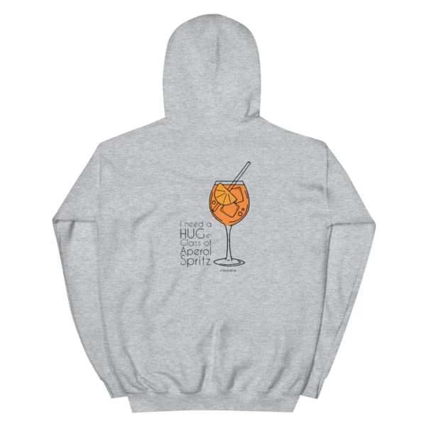Unisex Aperol Hoodie „Huge Glas ofAperol Spritz“ – Cocktail Streetwear – Bild 2